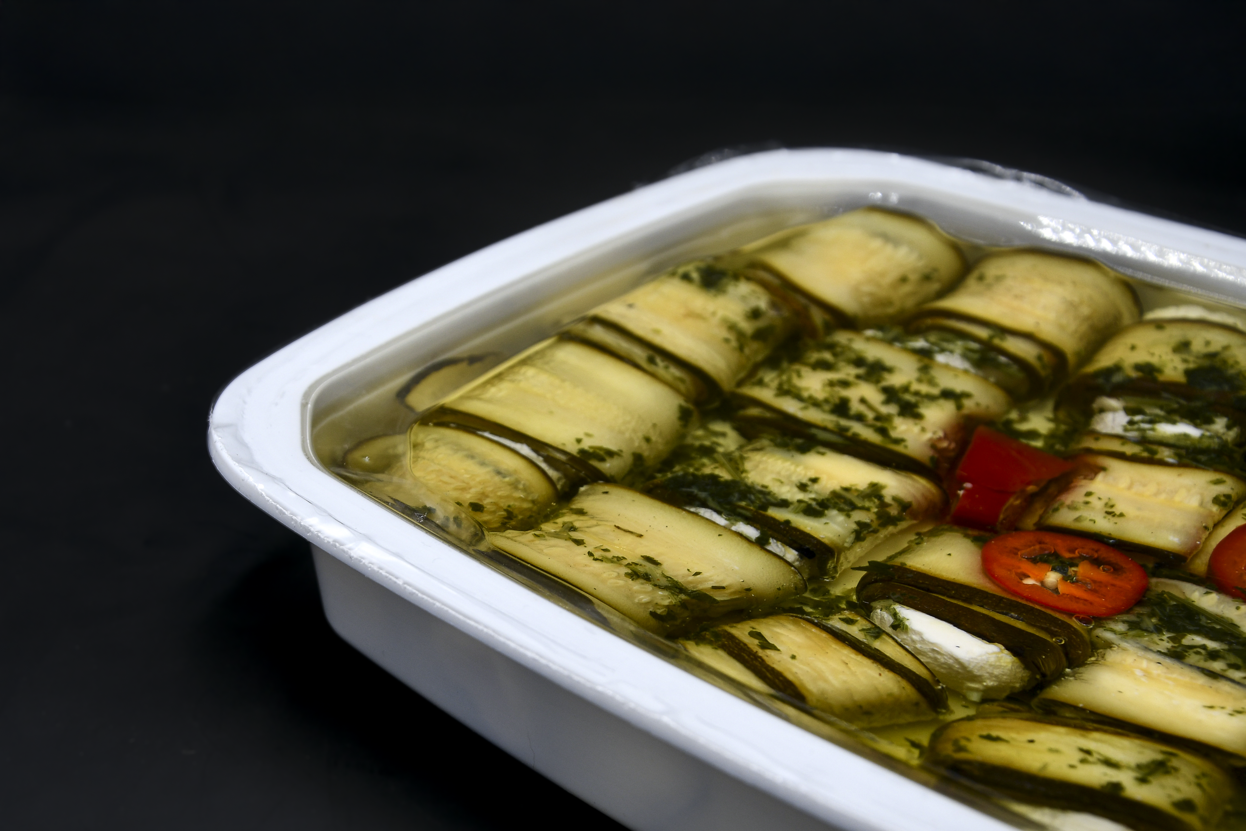 Involtinis de courgette au fromage de vache